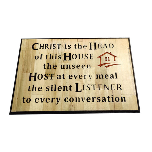 Christ is the head – the silent listener – Custom made plaque 28×19inches